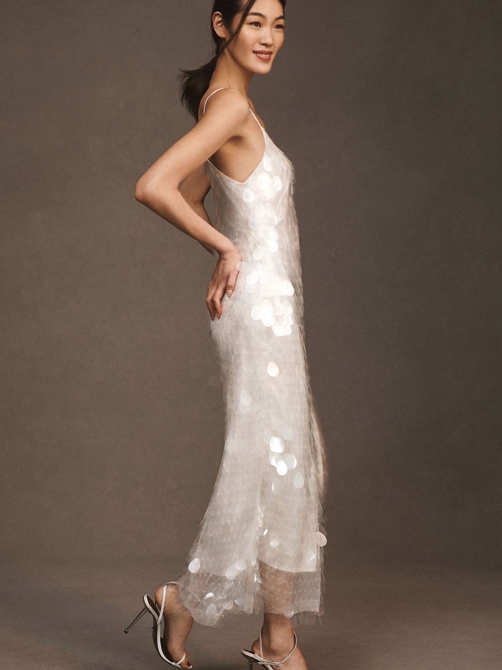 BHLDN Amour Sequin Midi Dress